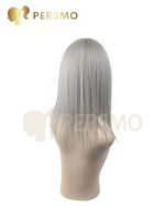 Load image into Gallery viewer, Colorful autumn-Sliver and grey elegant lady topper with bangs
