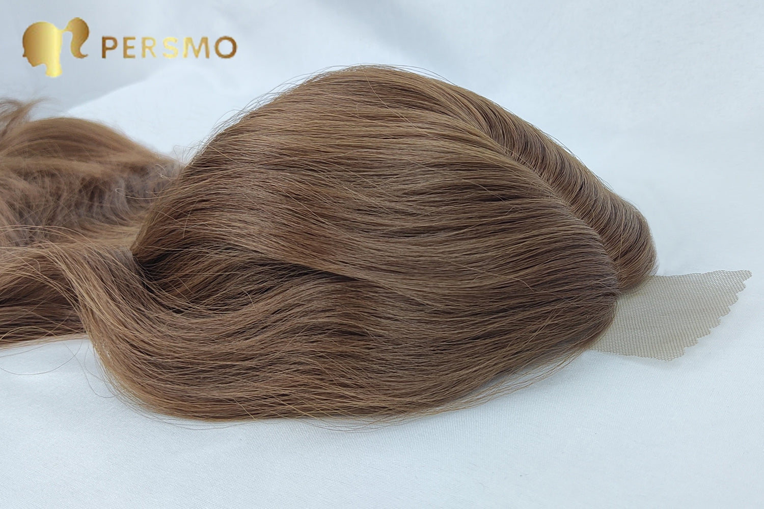 Elegant Body wavy hair topper-light brown