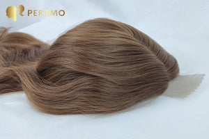 Elegant Body wavy hair topper-light brown