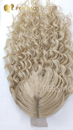 Load image into Gallery viewer, 2022-New Arrivals MONO base 613blond Curly Hair topper
