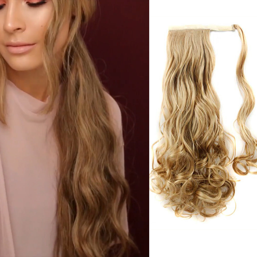 2022 NEW TREND Velcro long straight/wave ponytail Wigs