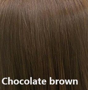 Breathable Soft Hair toppers with bangs -dark brown