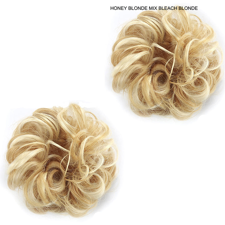 2022 Summer new--Tousled Updo  Bun Hairpiece (pack of 2)