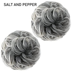 2022 Summer new--Tousled Updo  Bun Hairpiece (pack of 2)