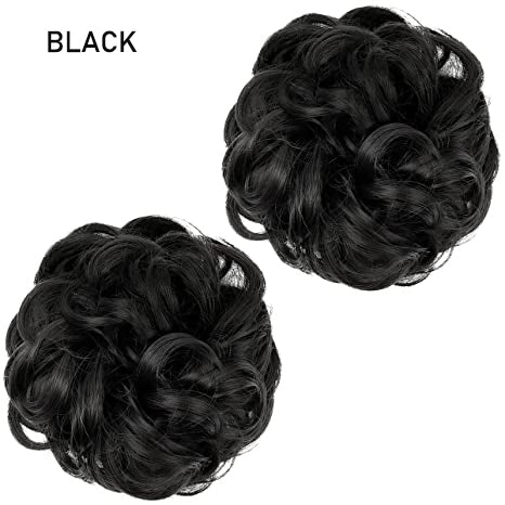 2022 Summer new--Tousled Updo  Bun Hairpiece (pack of 2)