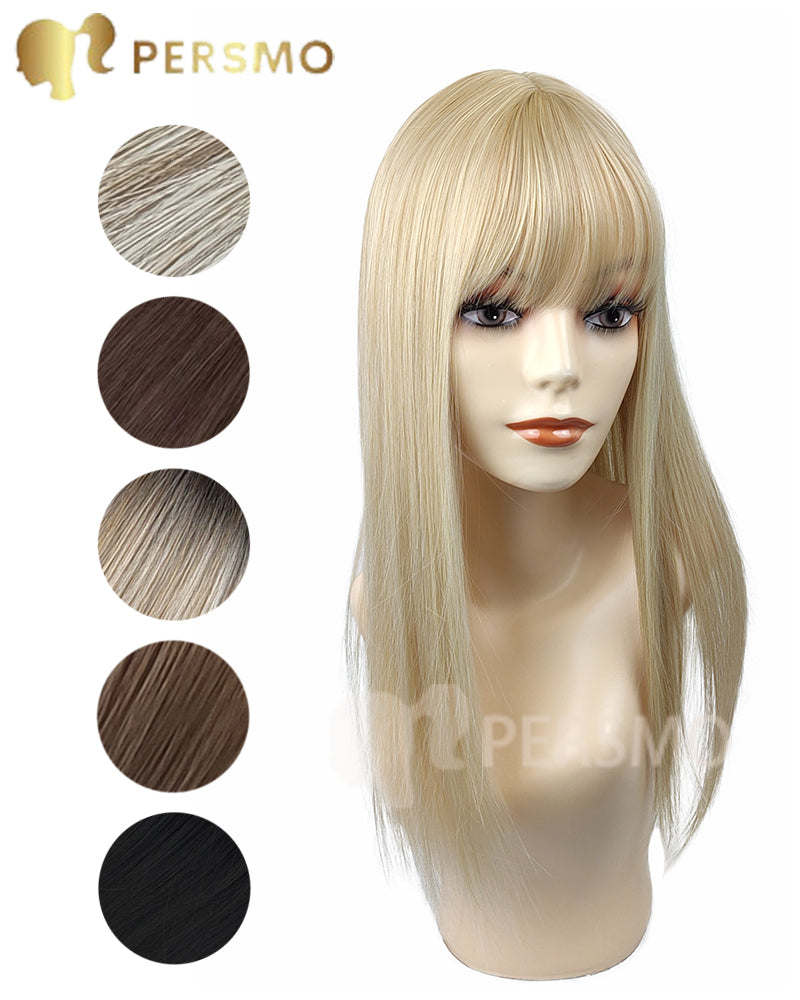 2022-Natural Portable  Hair Topper With Bangs