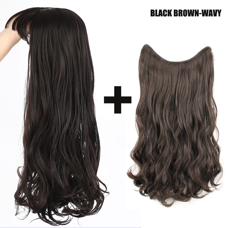 HOT SALE COMBINATION-Hair Topper AND Hair Extensions