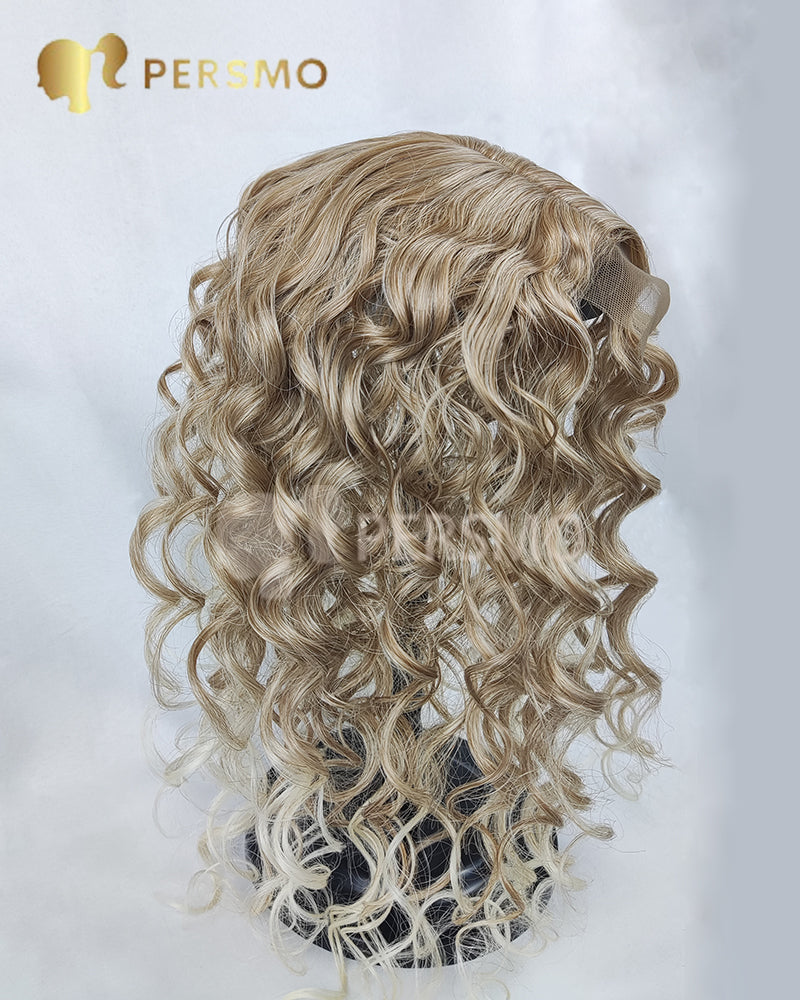 NEW!!Curly hair topper-lace front-14inch