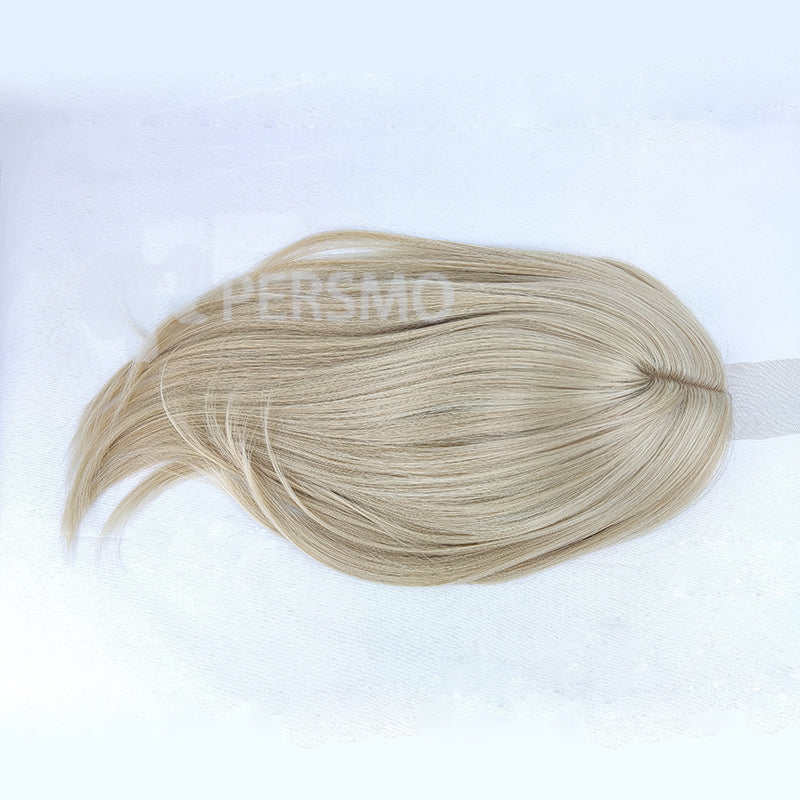 Lace front 613-light blonde straight hair topper 14\20inch