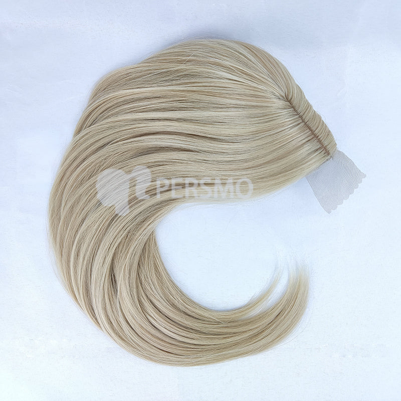 Lace front 613-light blonde straight hair topper 14\20inch