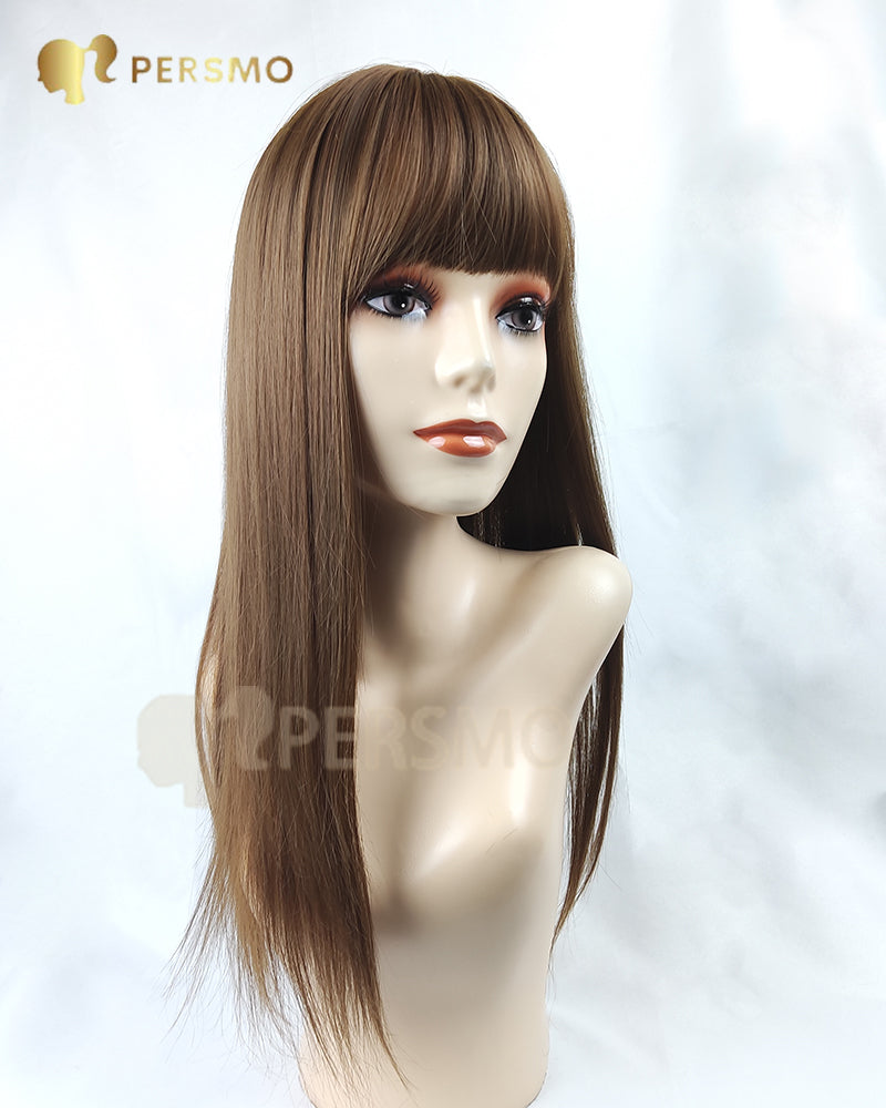 2022 Fluffy Natural Hair Toppers With Bangs