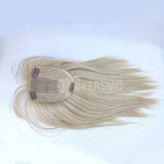 Load image into Gallery viewer, 613-Blonde straight hair topper with bangs 14&#39;&#39;
