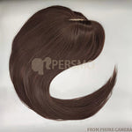 Load image into Gallery viewer, Breathable Soft Hair toppers with bangs -dark brown
