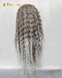 Front lace curly wig 12''X3''