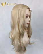 Load image into Gallery viewer, NWE TOPPER!Light blonde-613 wavy hair topper 20inch
