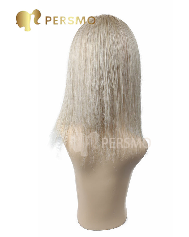 Colorful autumn-Blonde and sliver elegant lady topper