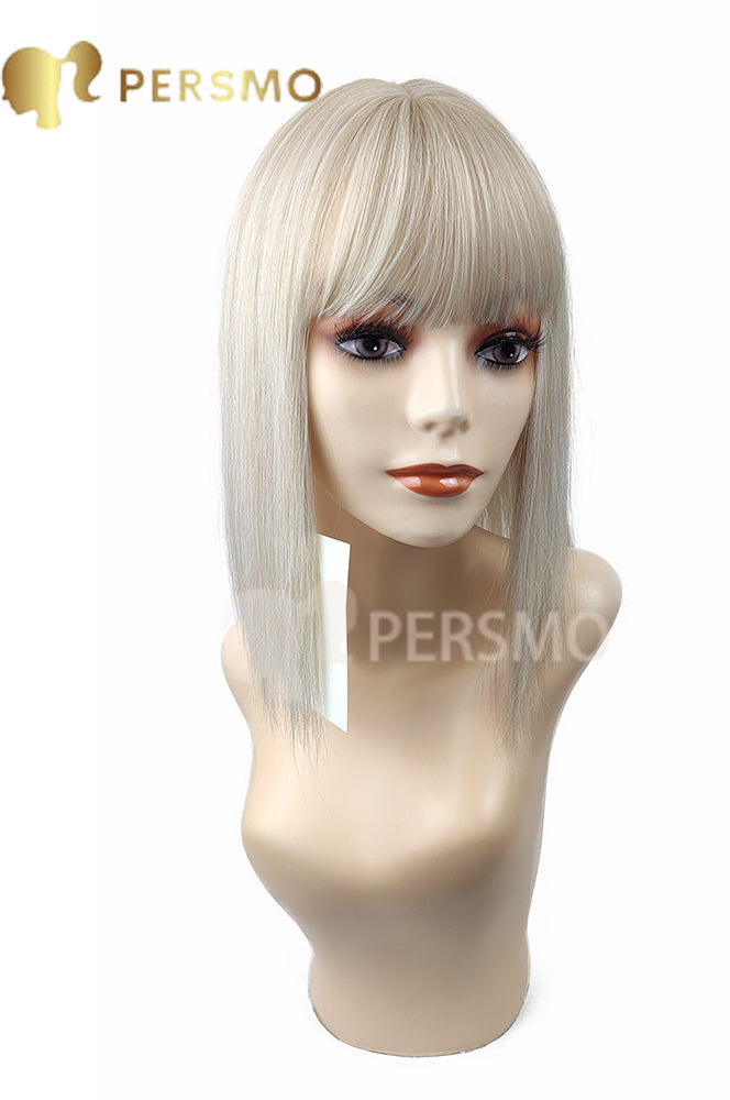 Colorful autumn-Blonde and sliver elegant lady topper