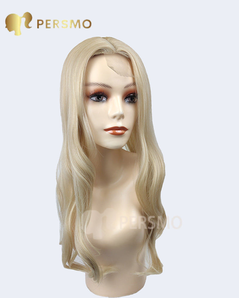 NWE TOPPER!Light blonde-613 wavy hair topper 20inch