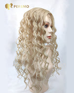 Load image into Gallery viewer, 2022-New Arrivals MONO base 613blond Curly Hair topper
