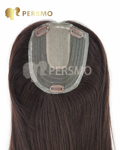 Autumn New!Natural straight hair topper lace front mono base