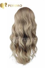 Load image into Gallery viewer, Autumn New!!Dark root Mocha front lace romantic wavy wig-24&#39;&#39;
