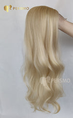 Load image into Gallery viewer, NWE TOPPER!Light blonde-613 wavy hair topper 20inch
