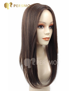 Autumn New!Natural straight hair topper lace front mono base