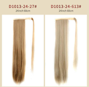 YKWIGS- 2021 NEW TREND Velcro long straight ponytail Wigs - YKWIGS