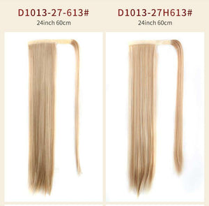 YKWIGS- 2021 NEW TREND Velcro long straight ponytail Wigs - YKWIGS