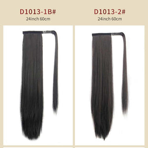 YKWIGS- 2021 NEW TREND Velcro long straight ponytail Wigs - YKWIGS