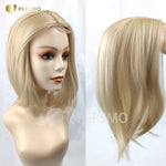 Load image into Gallery viewer, Lace front 613-light blonde straight hair topper 14\20inch
