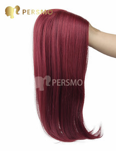 Autumn New!Natural straight hair topper lace front mono base