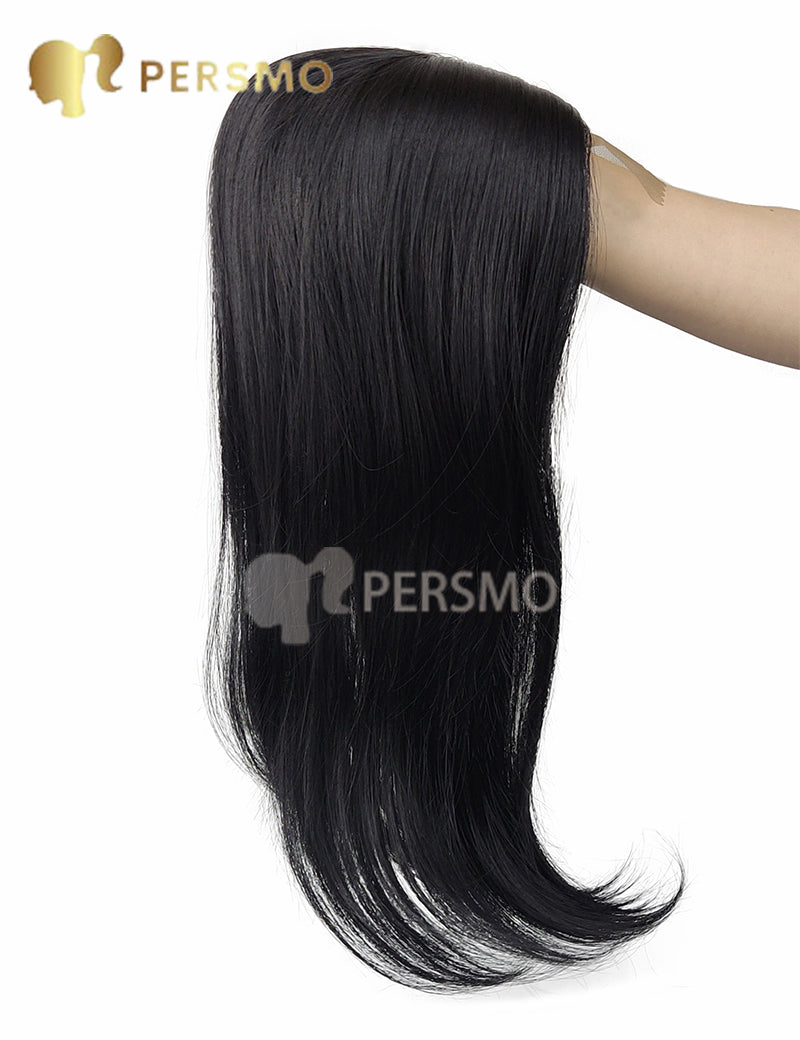 Autumn New!Natural straight hair topper lace front mono base