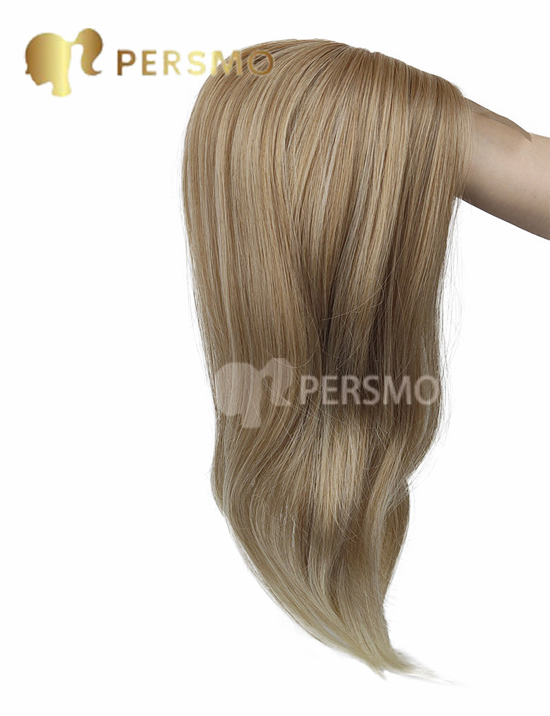 Autumn New!Natural straight hair topper lace front mono base