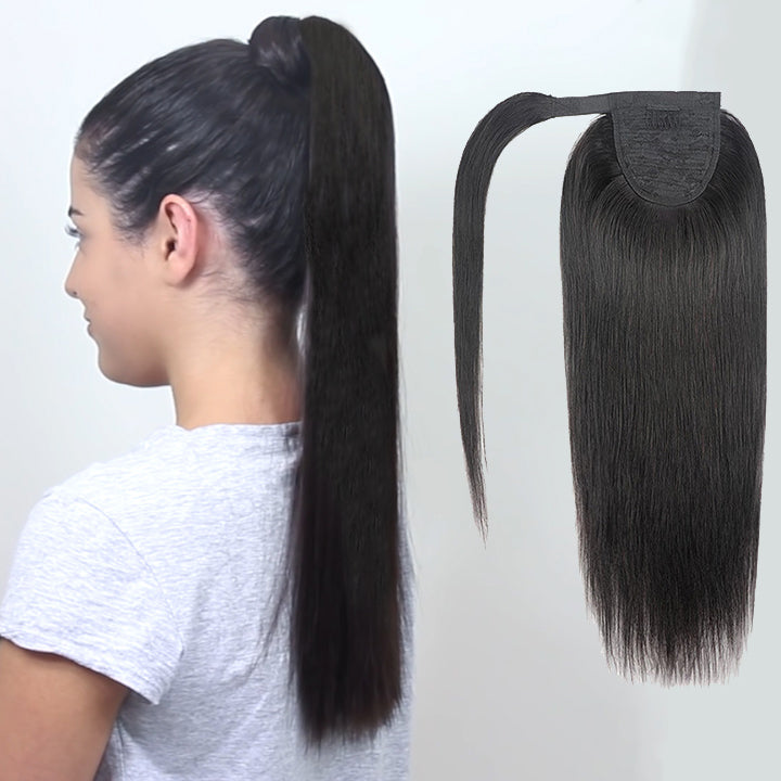 2022 NEW TREND Velcro long straight/wave ponytail Wigs