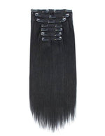 Load image into Gallery viewer, 2022 NEW Black straight clip hair extension-buy 2 get 1 free
