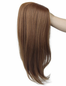 Autumn New!Natural straight hair topper lace front mono base