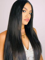 Load image into Gallery viewer, 2022 NEW Black straight clip hair extension-buy 2 get 1 free
